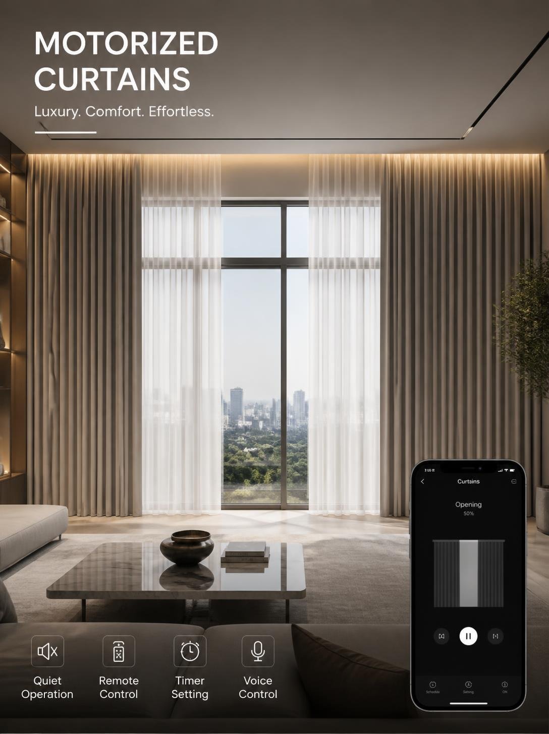 Motorized Curtains